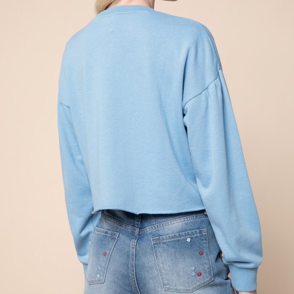 SO Juicy Baby Blue Pullover - Picture 3 of 4